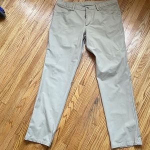 Mens Lululemon ABC khaki pants size 36